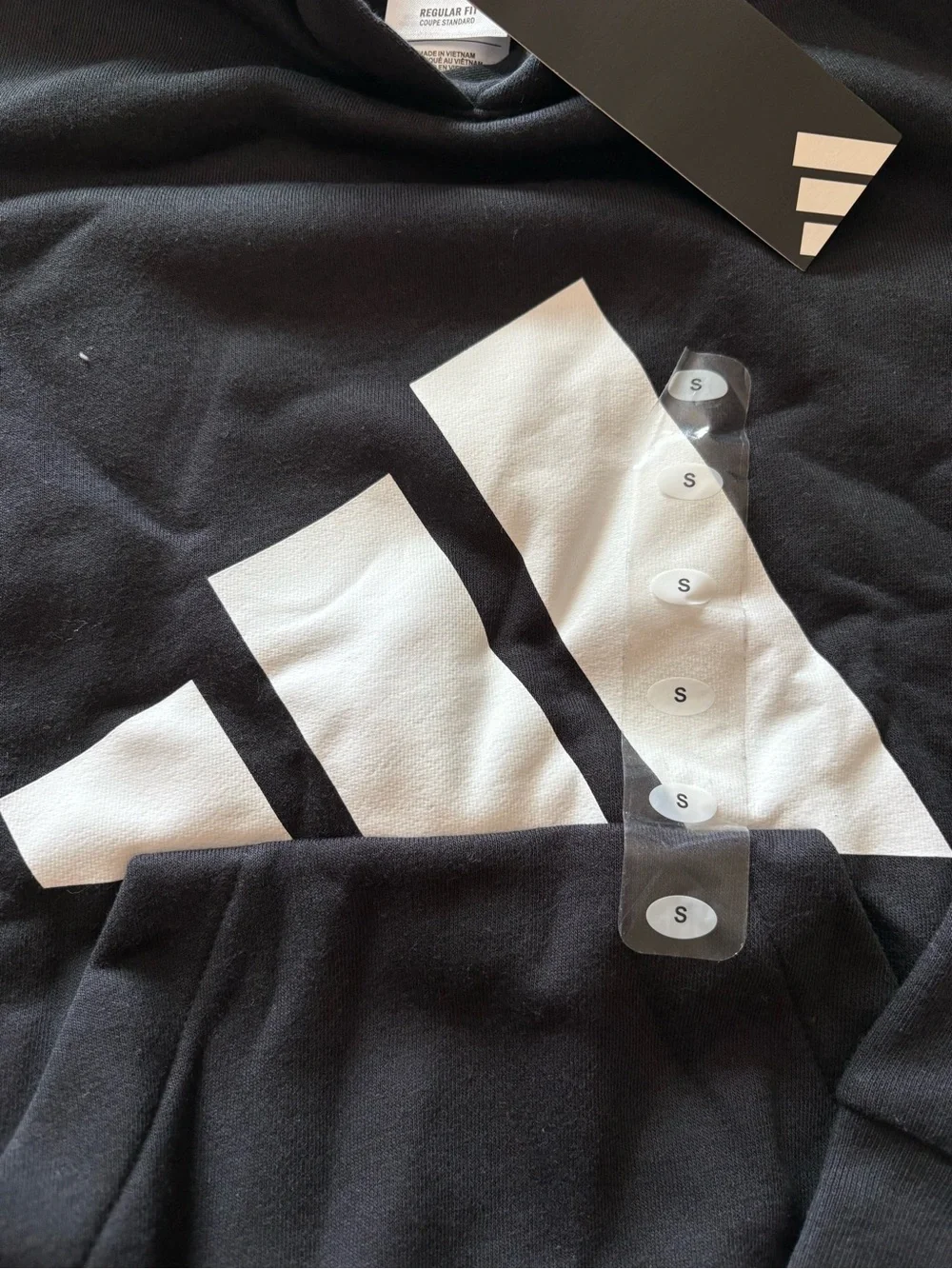 Adidas Boy’s Black Pullover Hoodie with White Logo